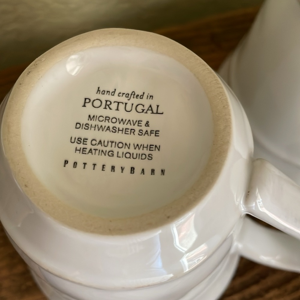 NWOT Pottery Barn Set-of-6 Cambria Handcrafted Stoneware Mugs, color Stone - Picture 5 of 11